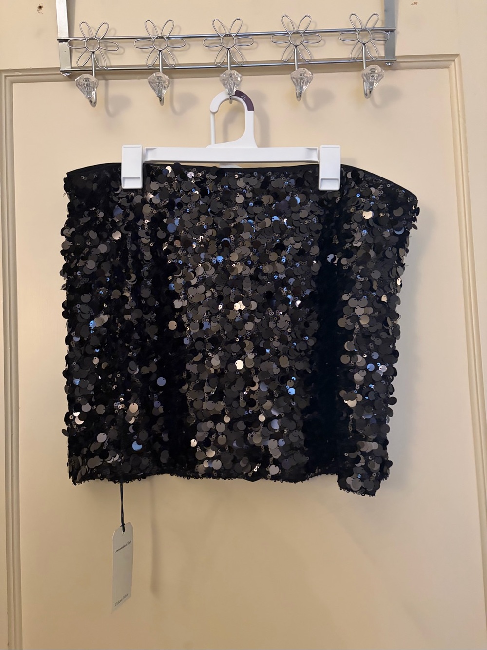 Abercrombie & Fitch Black Sequin Mini Skirt